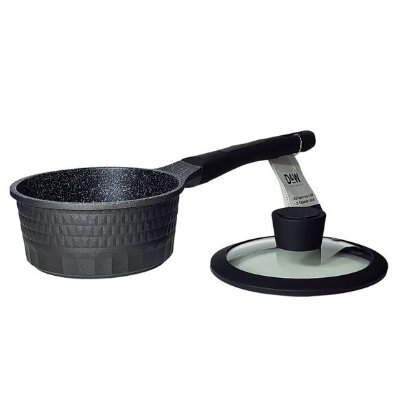 D&W Premiwm Cookware 6.3" Saucepan Casserole with Lid Non Stick Aluminum 1.4Qt - Picture 14 of 14